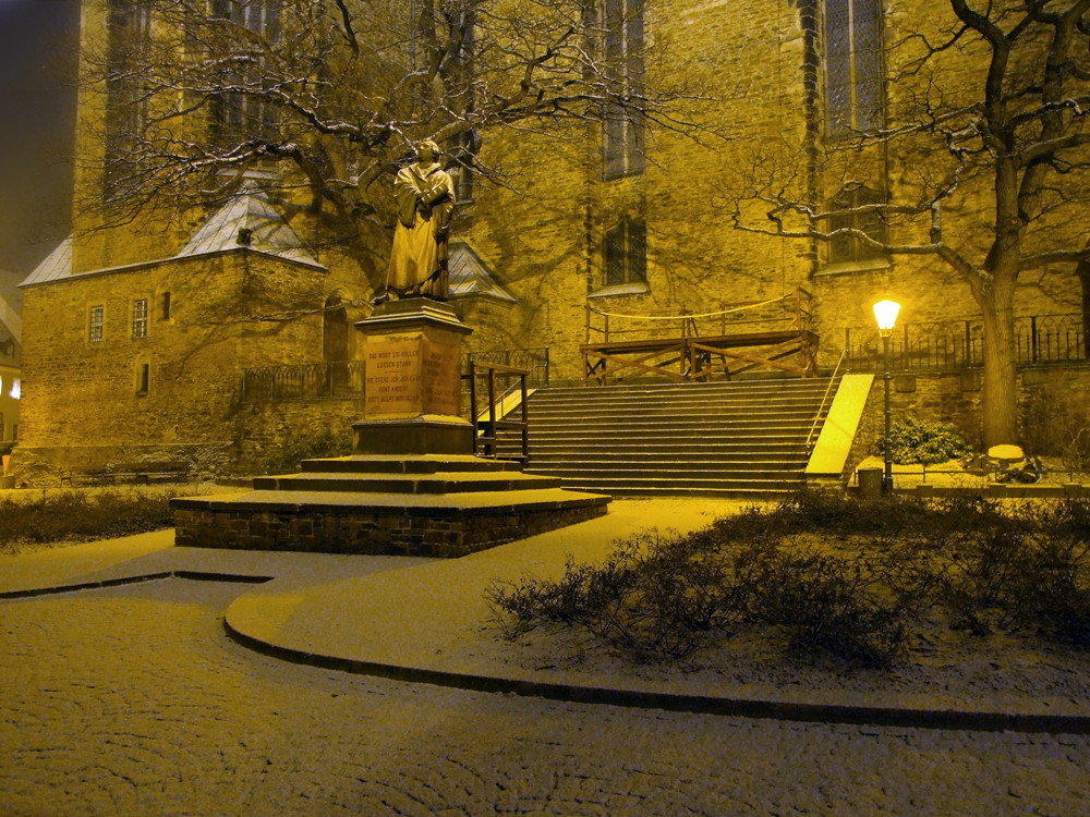 Lutherdenkmal an der St. Annen Kirche zu Annaberg-Buchholz II