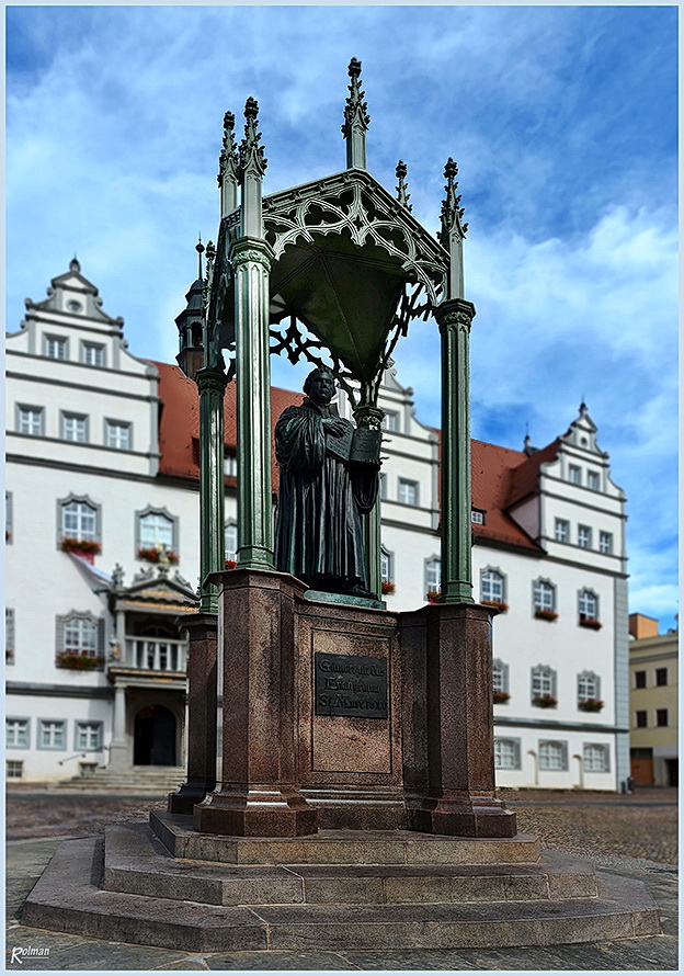 Lutherdenkmal in Wittenberg Foto & Bild architektur, hdr, historisch