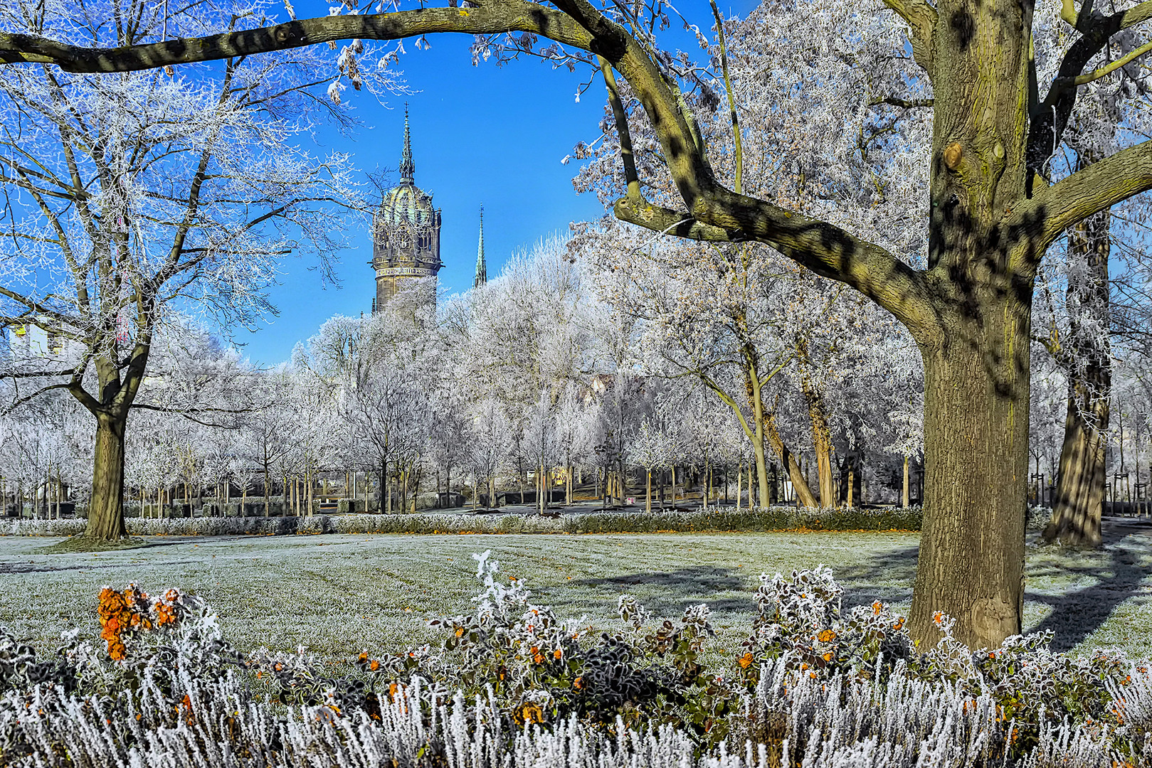  - Luthergarten mit Schlosskirche -