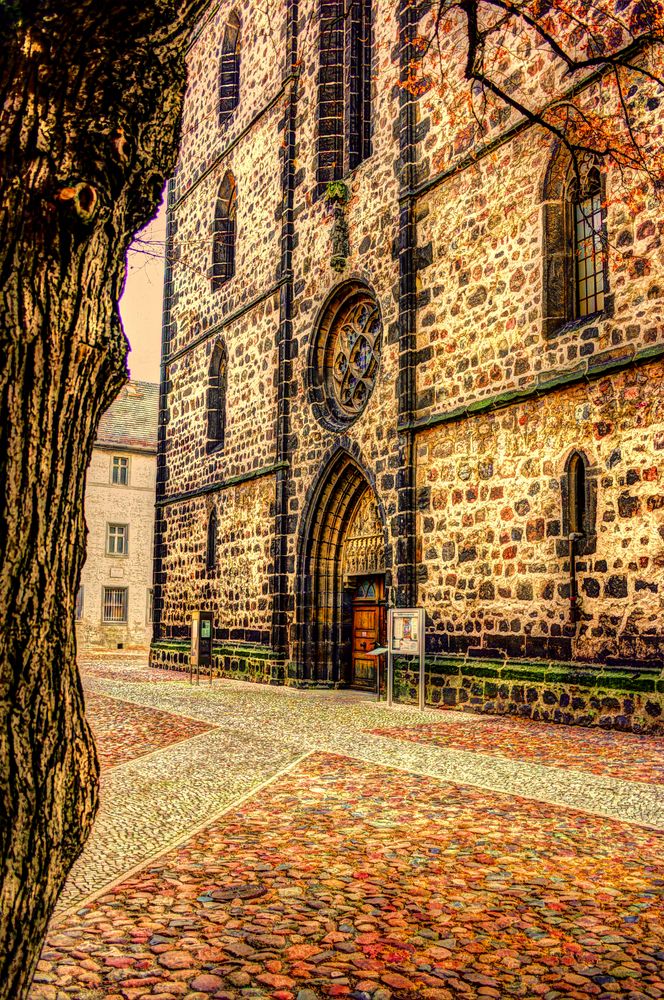 Lutherstadt Wittenberg Eingang der Stadtkirche