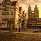 Lutherstadt Wittenberg Rathaus und Stadtkirche