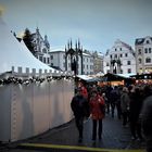 Lutherstadt Wittenberg :Weihnachtsmarkt Richtung Schloßkirche