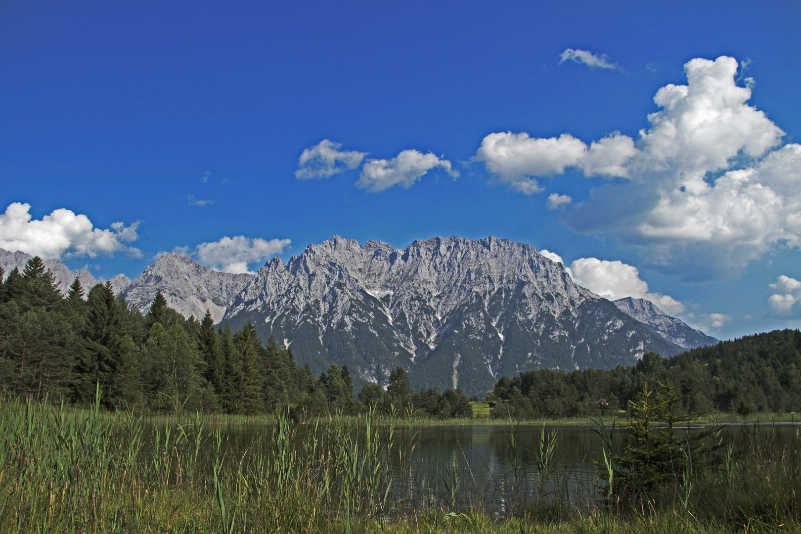 Luttensee mit blick auf Karwendelspitze