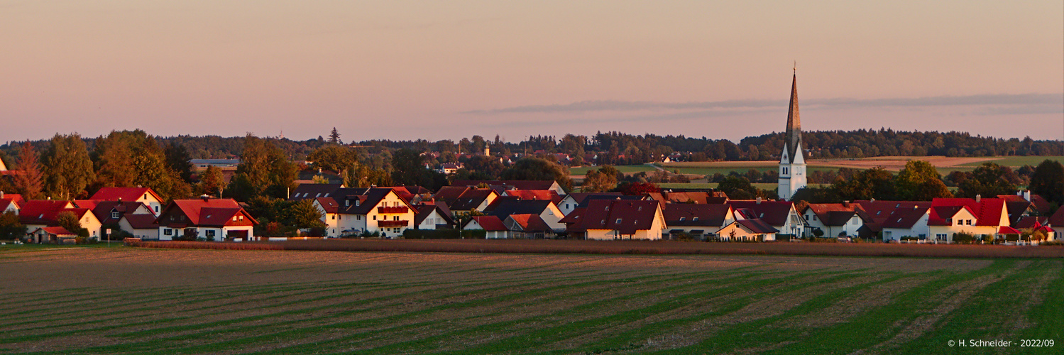 Luttenwang in der Abendsonne