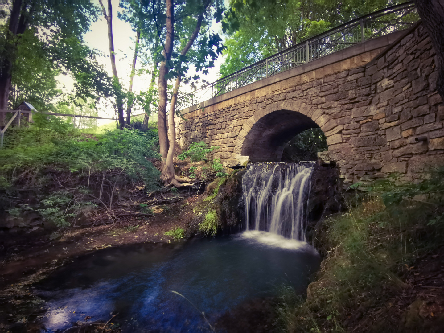 Lutterwasserfall in Großbartloff (Thüringen) 