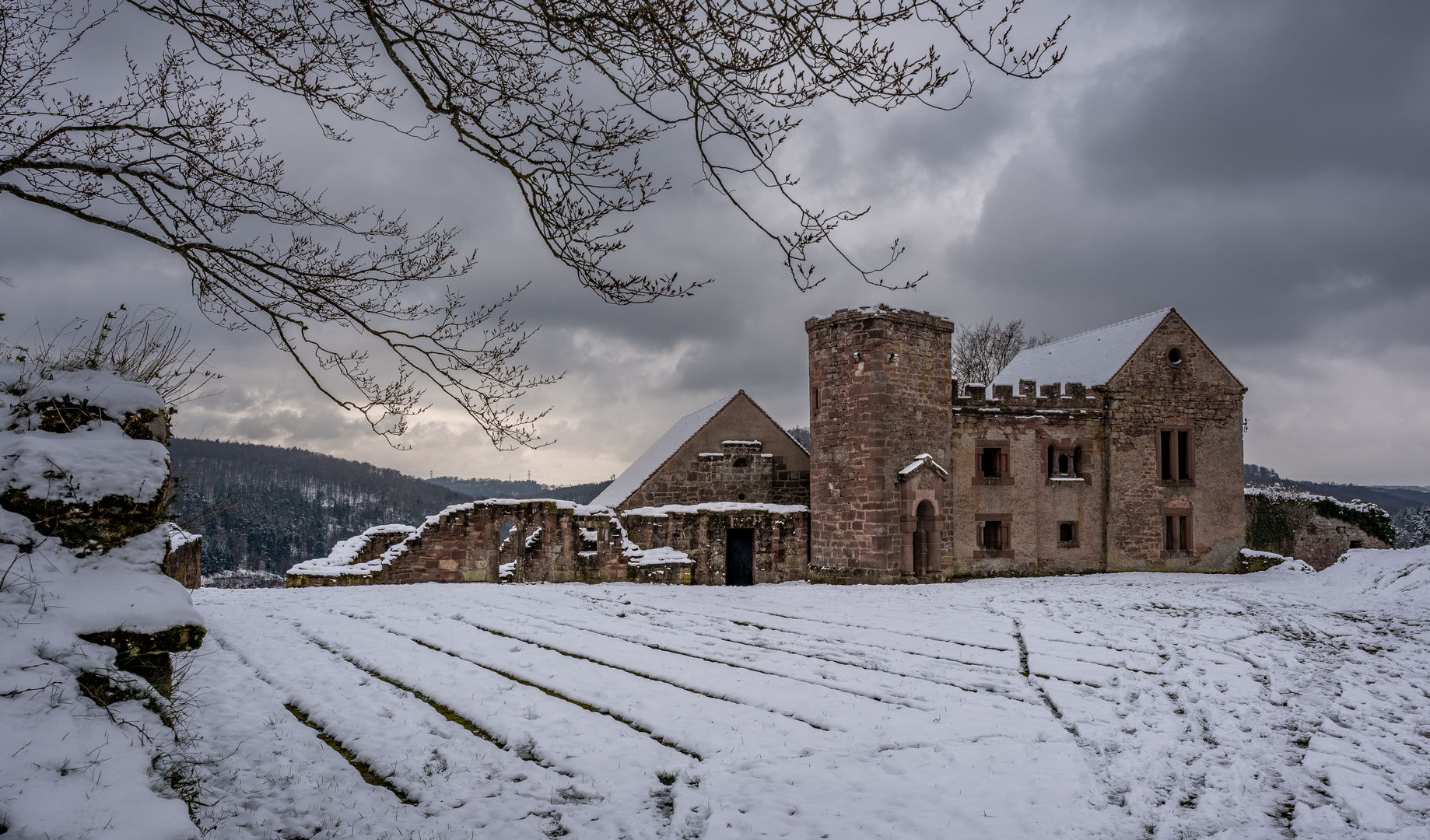 Lutzelbourg im Winter