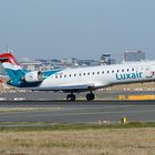 Luxair auf der Startbahn West in Frankfurt