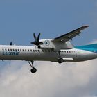 Luxair bei der Landung in Frankfurt /Main