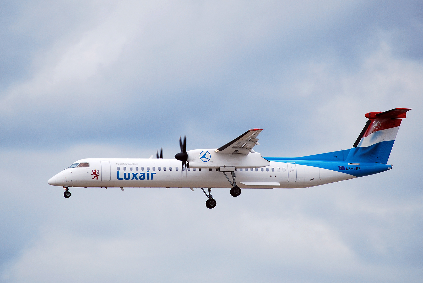 Luxair im Anflug auf Frankfurt