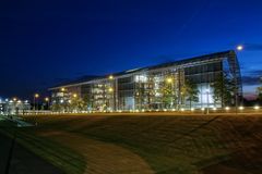 Luxembourg by Night der Kirchberg Europäische Investitionsbank