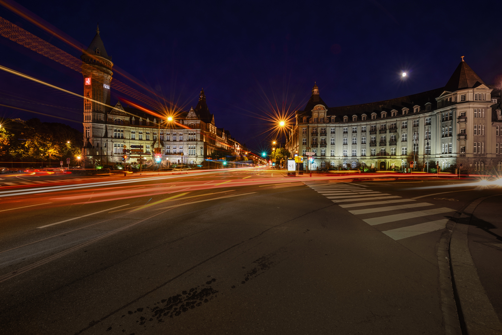 Luxembourg City bei Nacht (zweite Version)