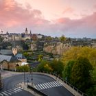 Luxembourg city sunset