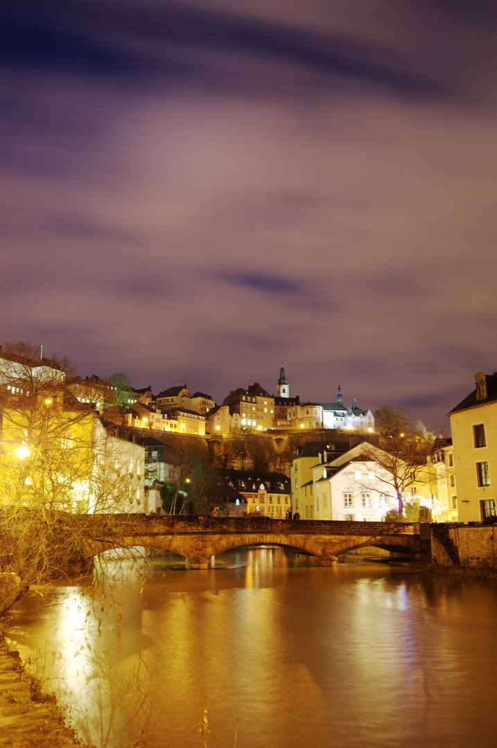 Luxembourg-Grund by Night