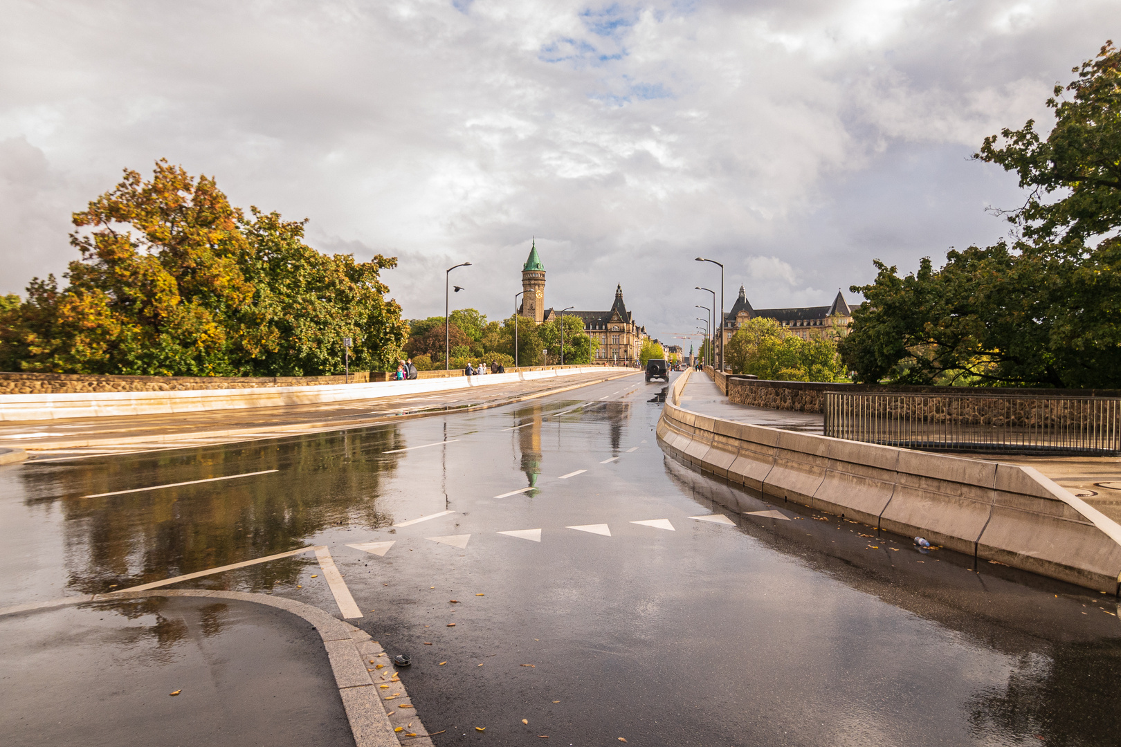 Luxemburg im Regen