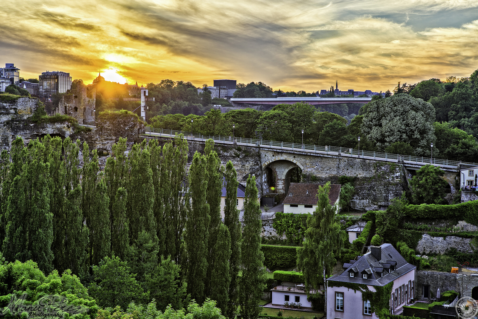 Luxemburg Sonnenuntergang