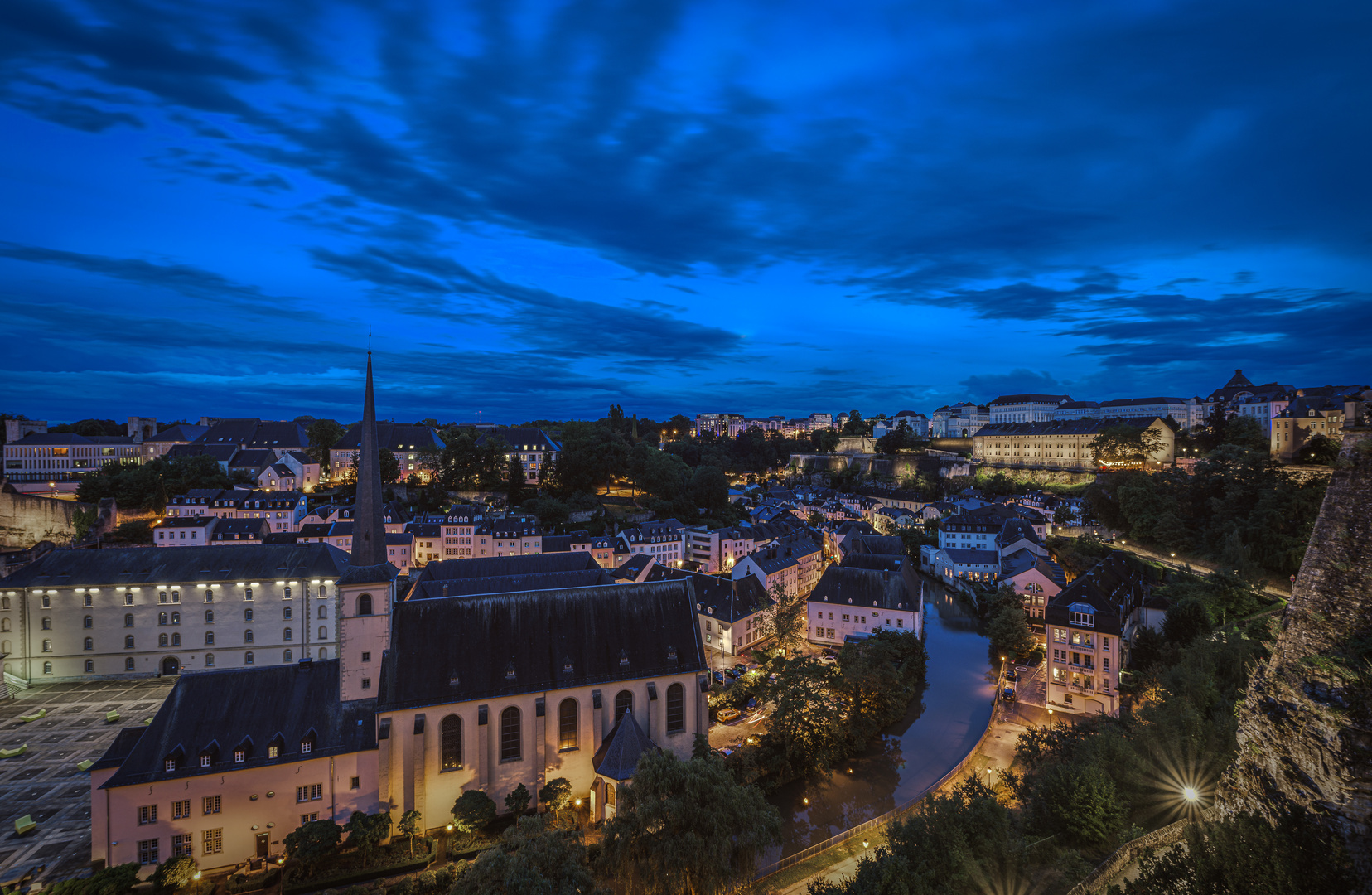 Luxenburg bei Nacht