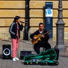 Luxenburger Innenstadt Straßenmusiker