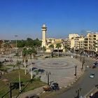 Luxor - Blick auf das rege Leben vor dem Luxortempel.