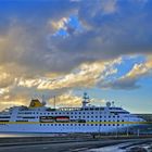 Luxury cruiser Hamburg docks on in Havana port