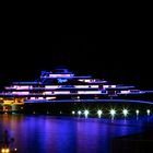 Luxury Yacht "Topaz" by night