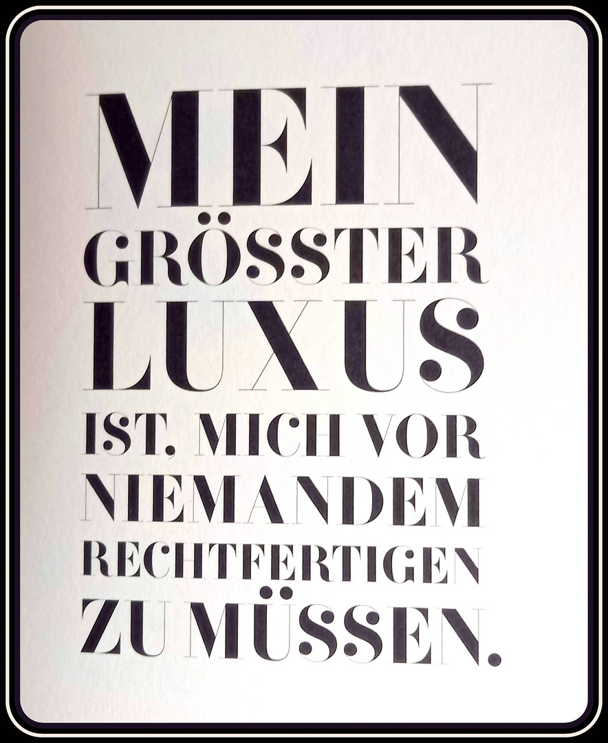 Luxus pur