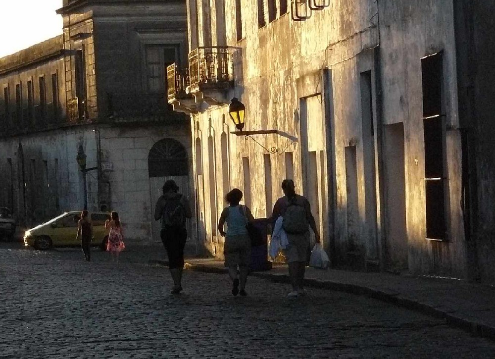 Luz de atardecer en Colonia del Sacramento