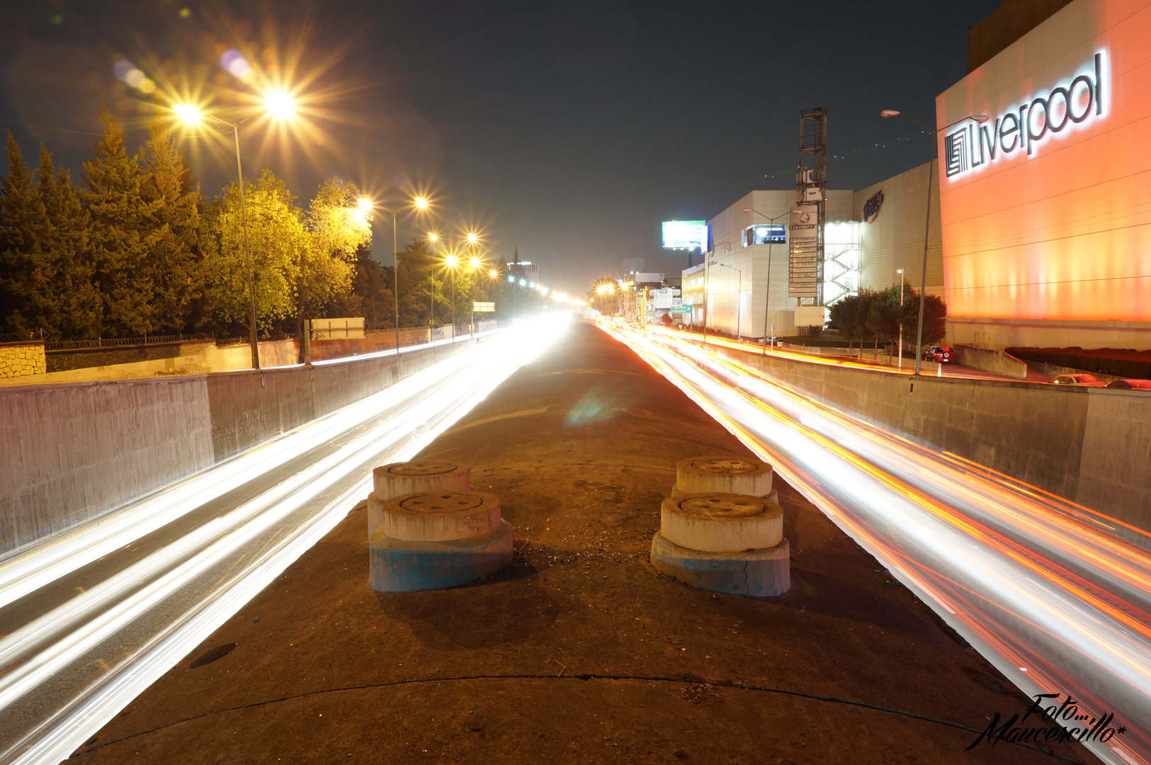 Luz de noche Viaducto