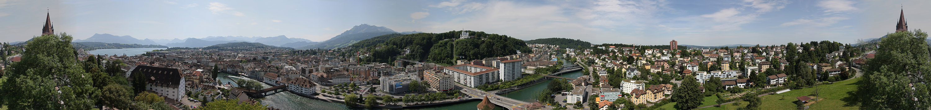 Luzern - 360° vom Männliturm zum Scrollen (alt)