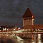Luzern am Abend (Kapellbrücke)