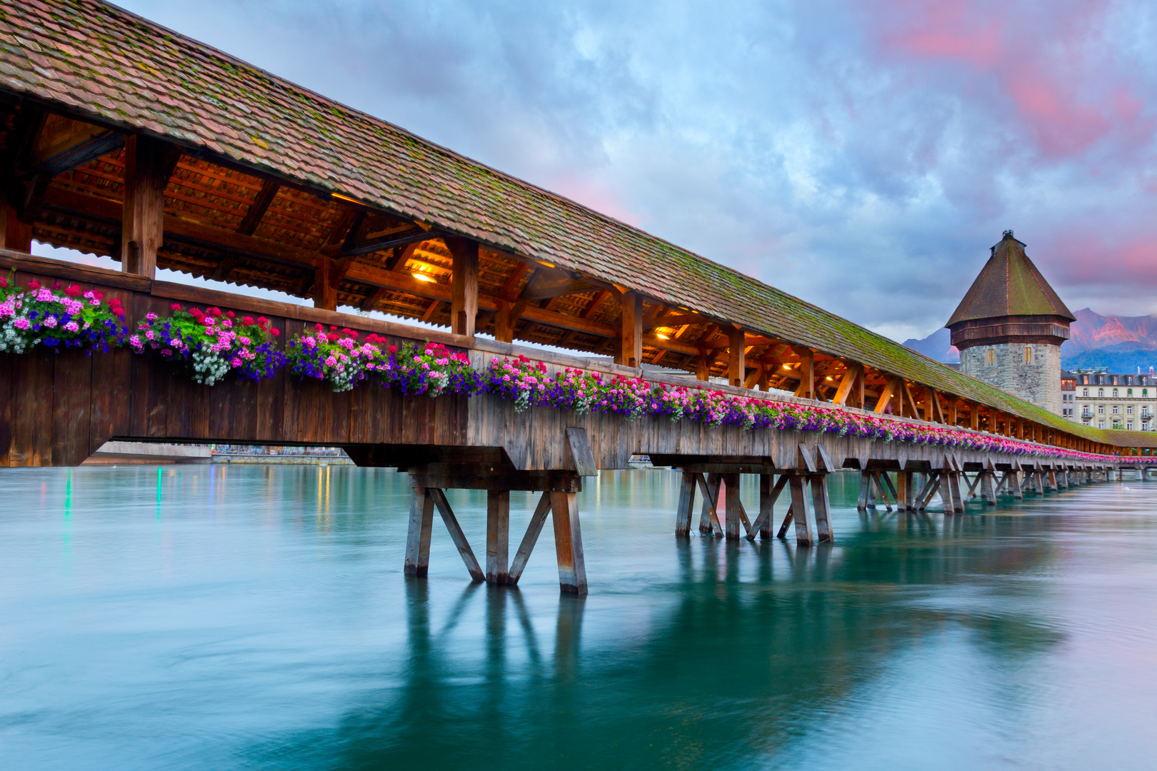 Luzern am Abend, Schweiz