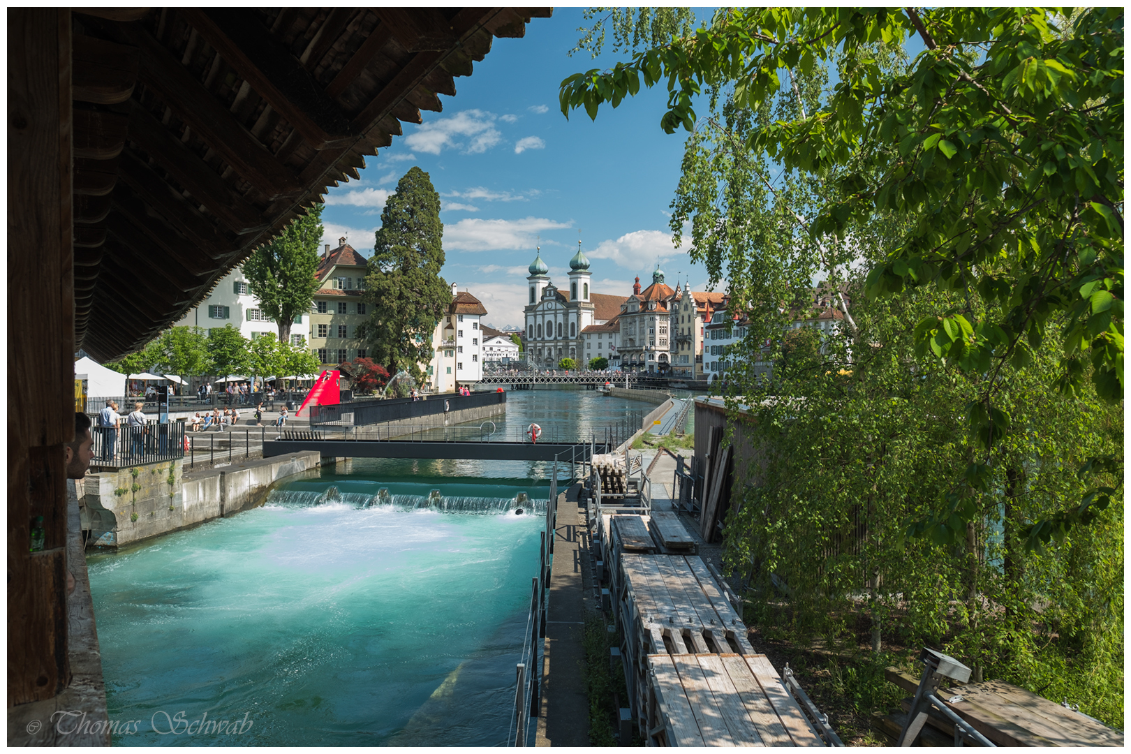 Luzern am Wasserkraftwerk Mühlenplatz