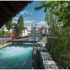 Luzern am Wasserkraftwerk Mühlenplatz