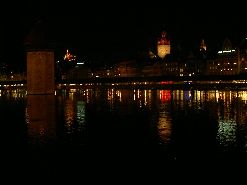 Luzern at Night and City Lights