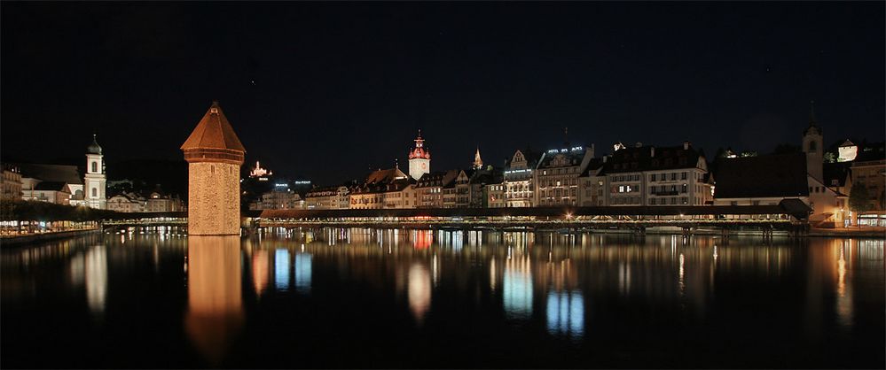 Luzern, Brücke und Altstadt