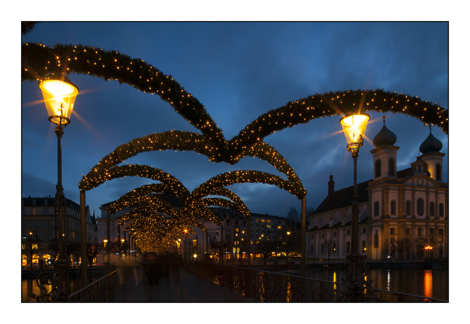 Luzern in Weihnachtsbeleuchtung