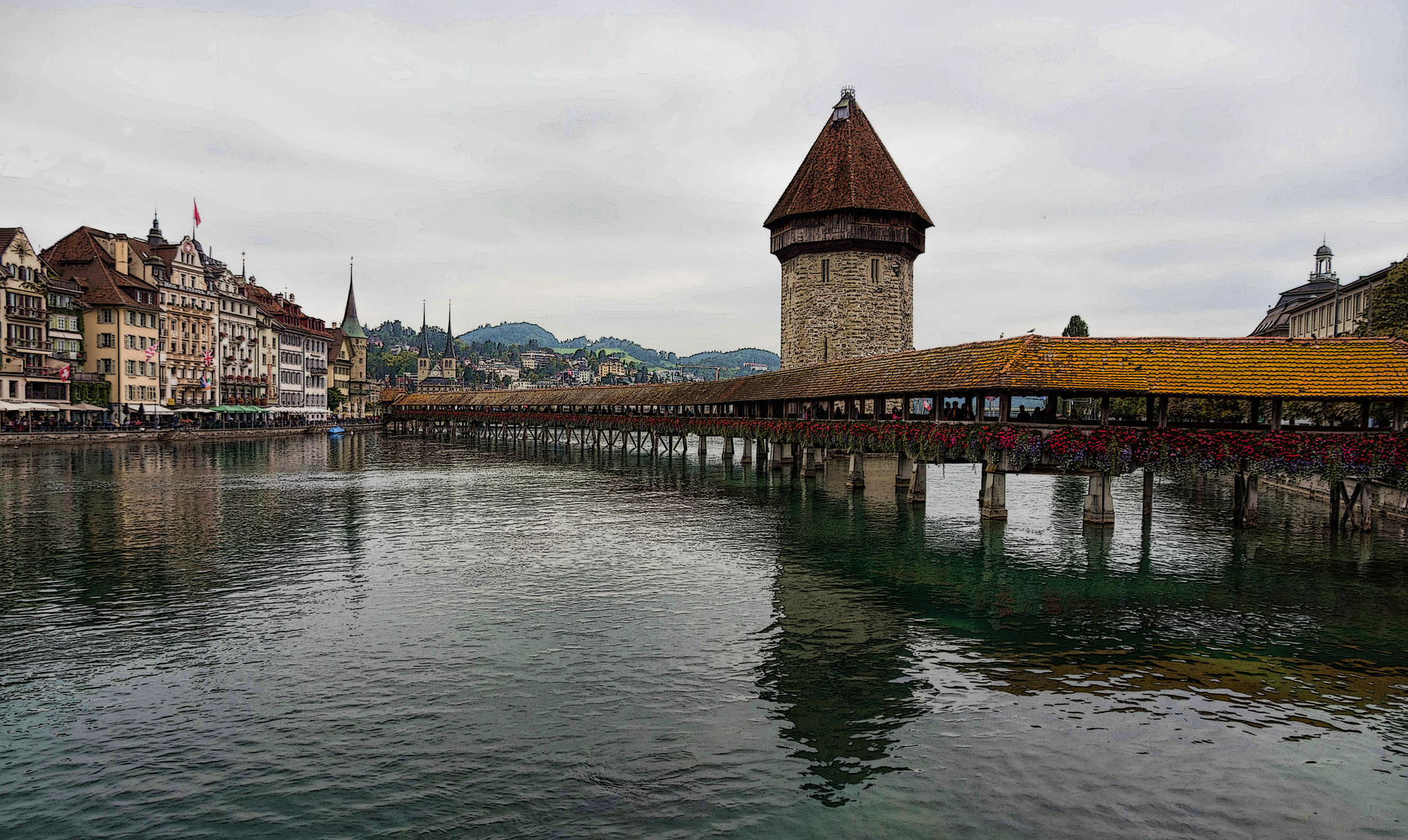 Luzern - Kapellbrücke Foto & Bild | world, spezial, historisch Bilder auf fotocommunity