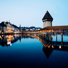 Luzern - Kapellbrücke im letzten Licht