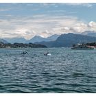 Luzern mit dem Vierwaldstättersee aufgenommen mit dem Smartphone