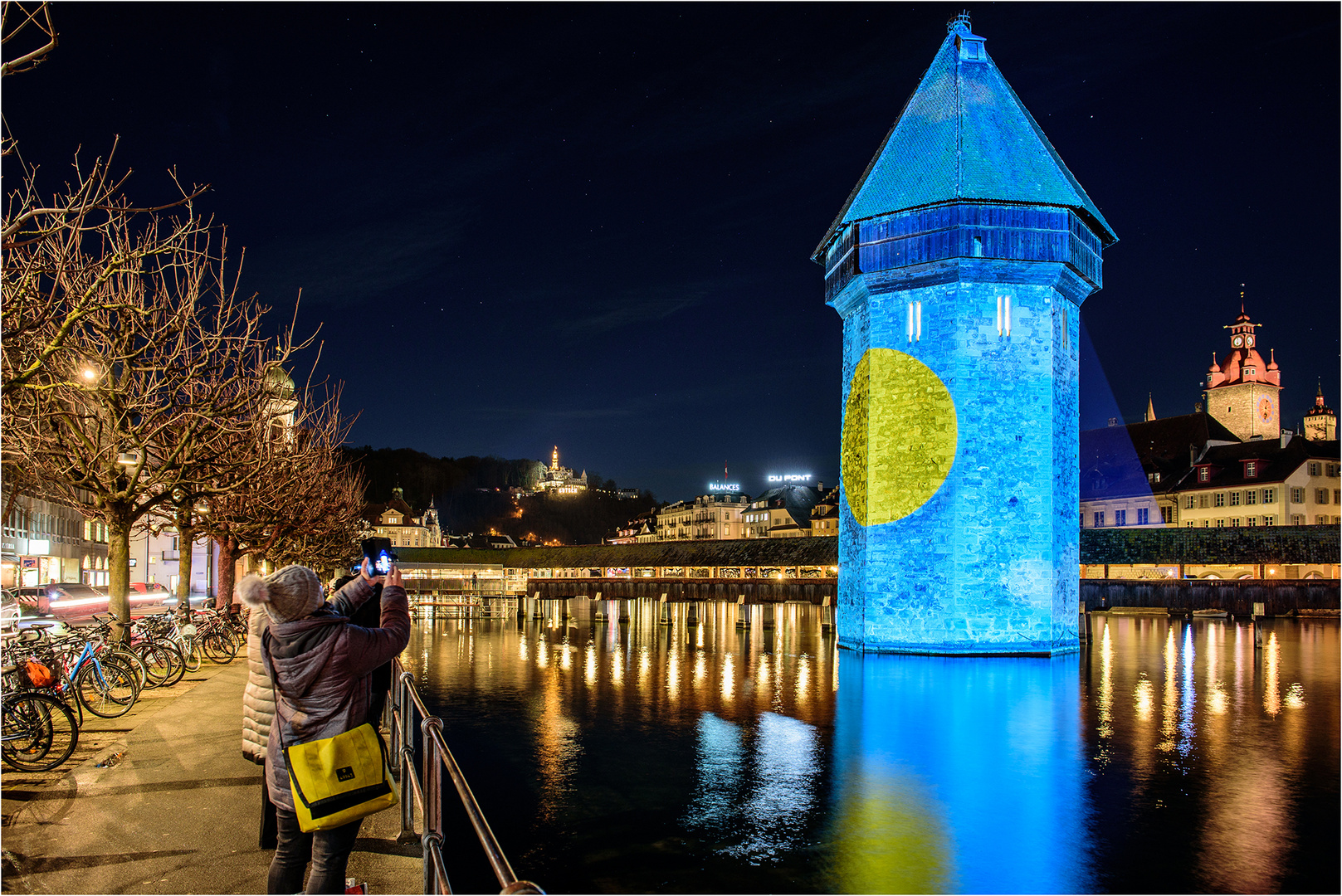 Luzern mit Lichtshow