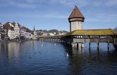 Luzern mit seiner schönen Holzbrücke