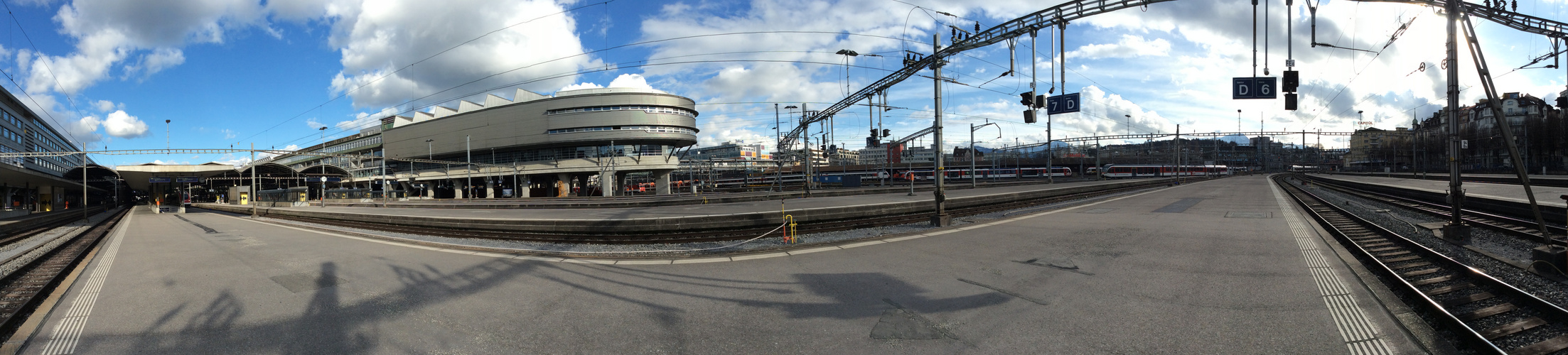 Luzern (Switzerland) - Railway Station Panoramic View