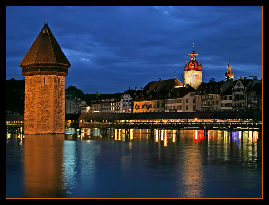 Luzern zur Blauen Stunde