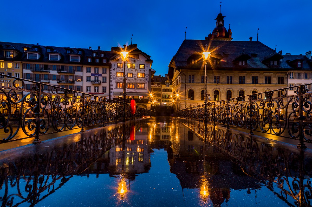 Luzern zur blauen Stunde