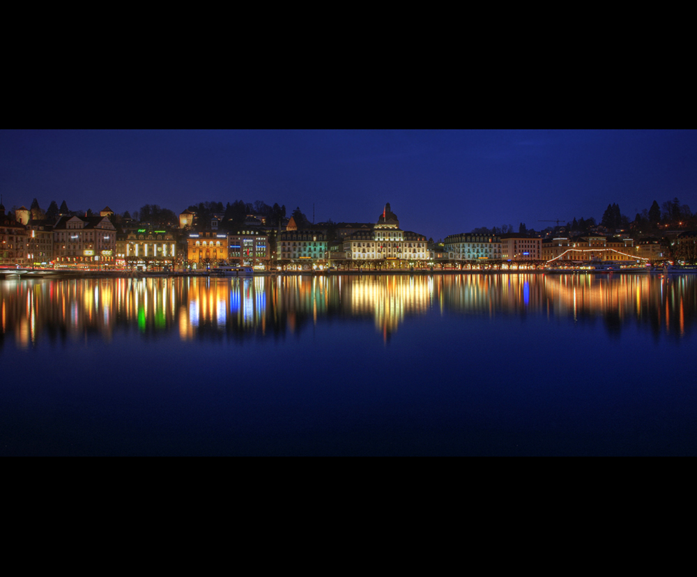 Luzerner Promenade bei Nacht