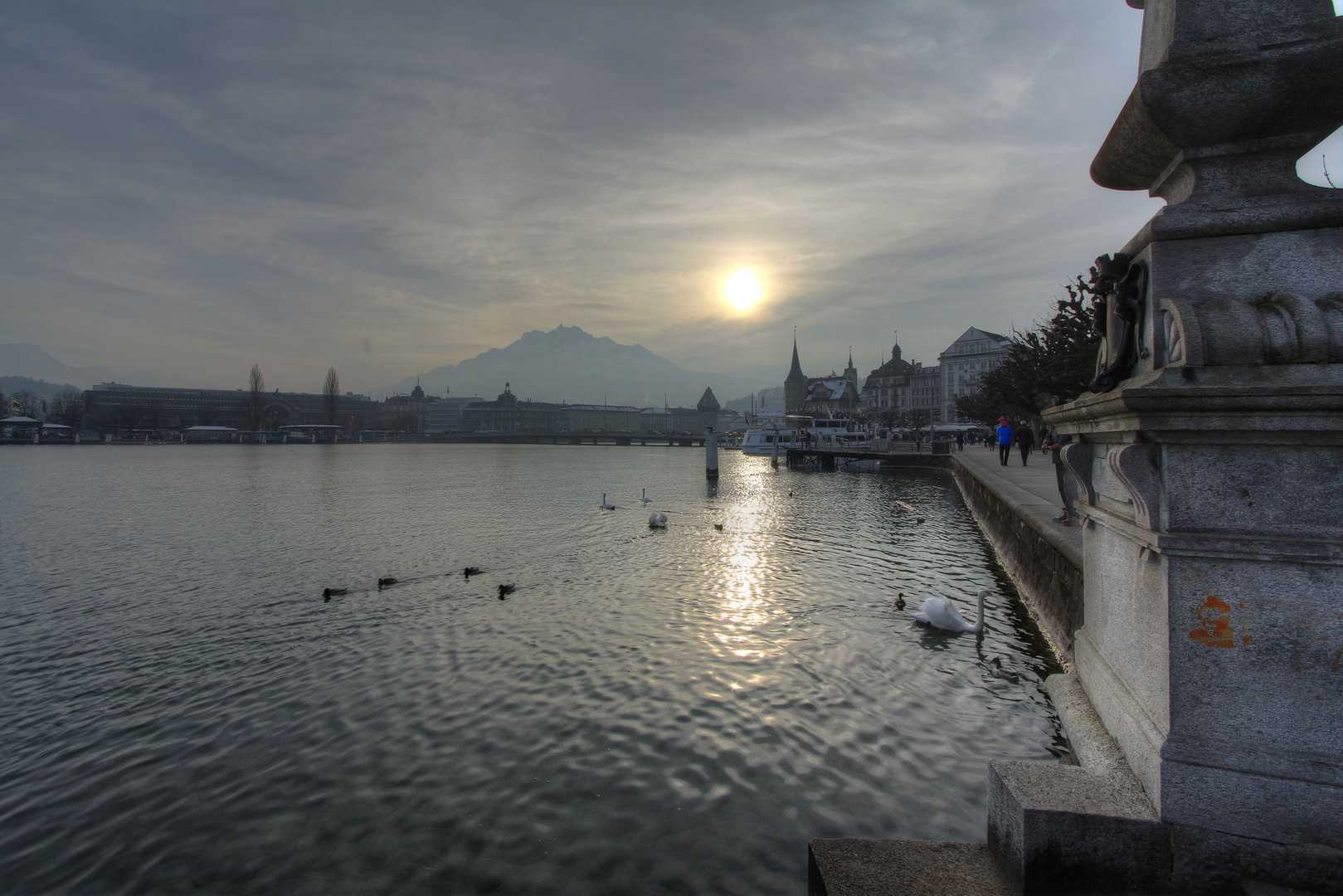 Luzerner Seebucht mit Pilatus