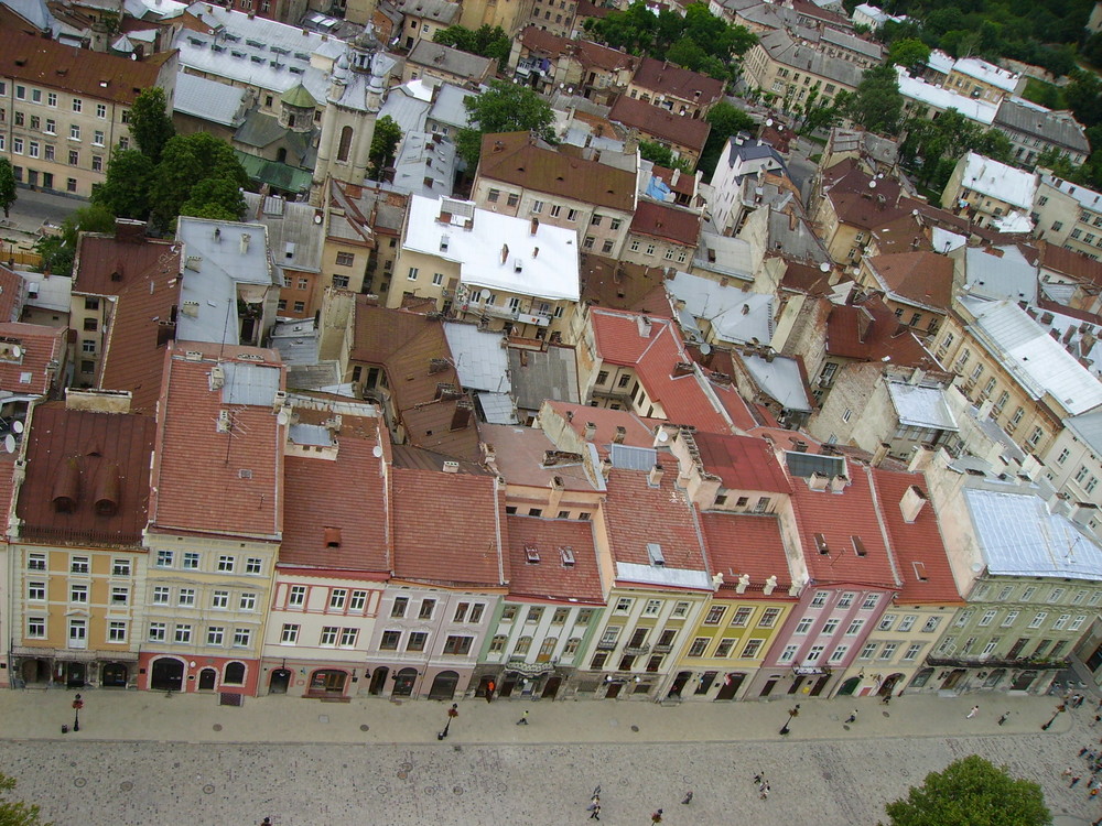 Lviv from Ratusha tower