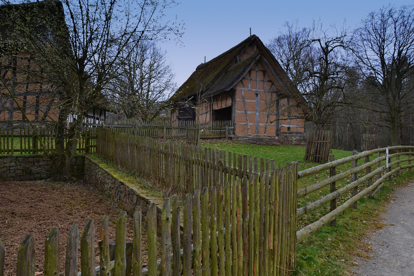 LVR Kommern (34) unverputzte Fachwerk-Scheune