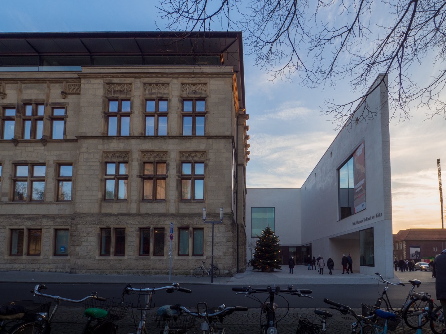 LWL Museum Münster bei Dämmerung