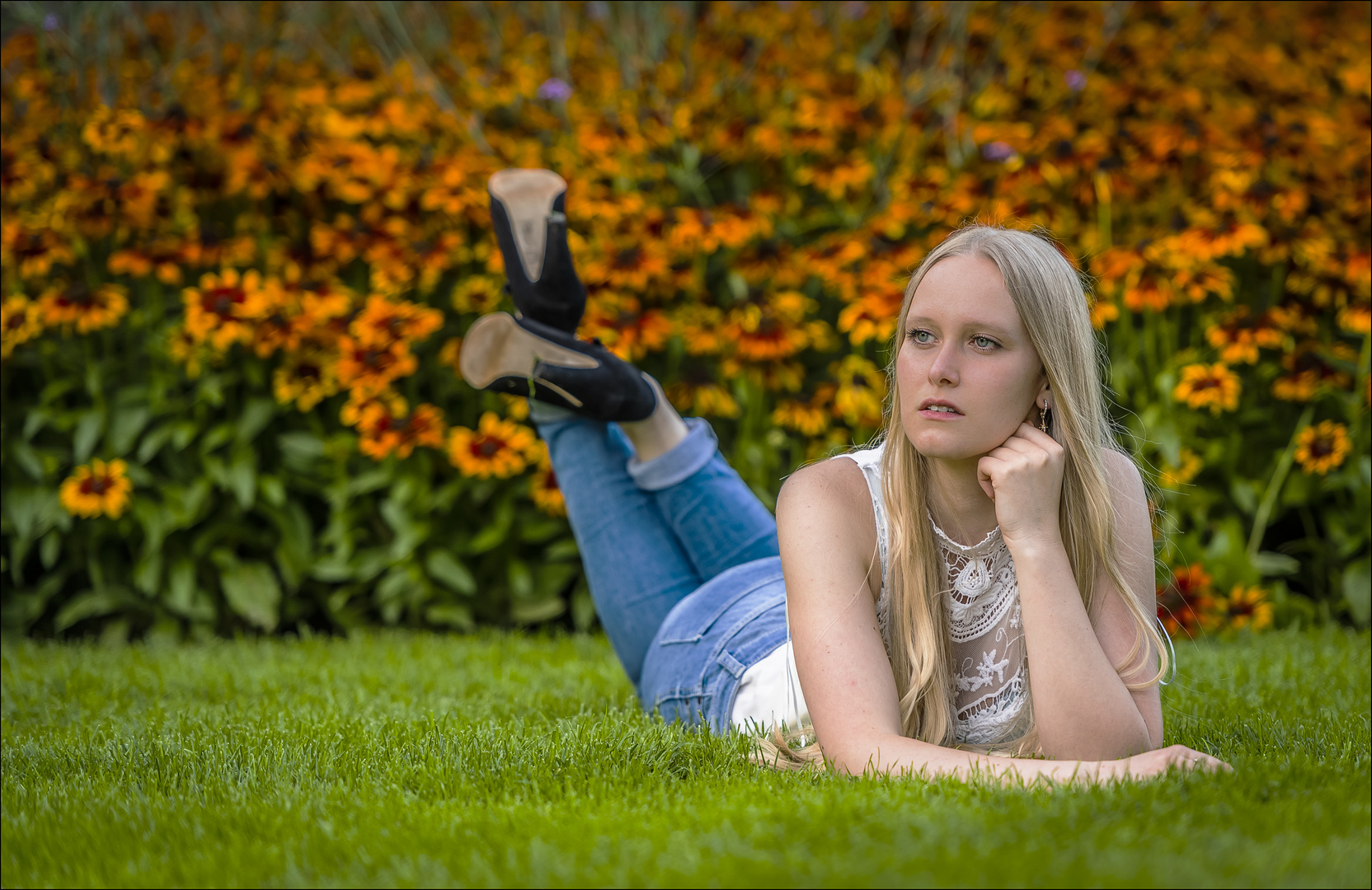 Lying on Green...