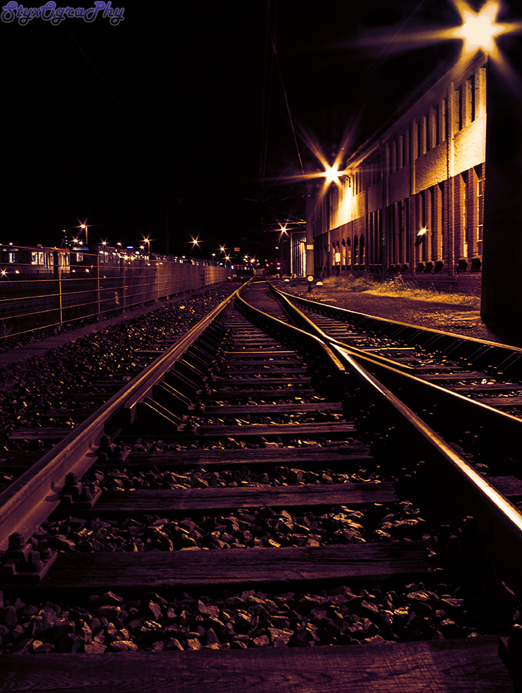 lying on the rail